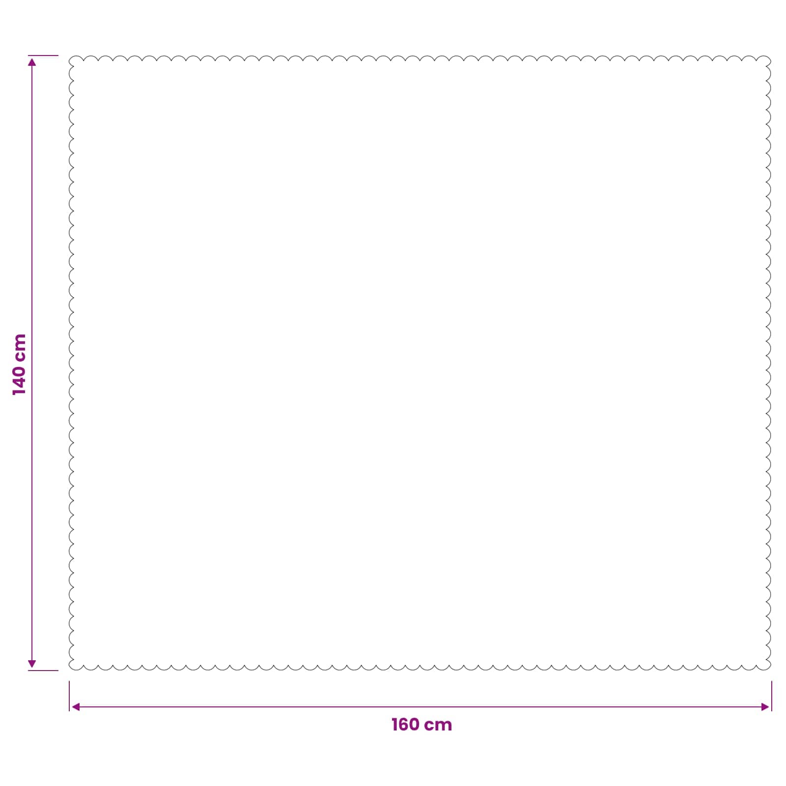 vidaXL Obrus stołowy 5 szt. Prostokątny Biały 140 x 160 cm