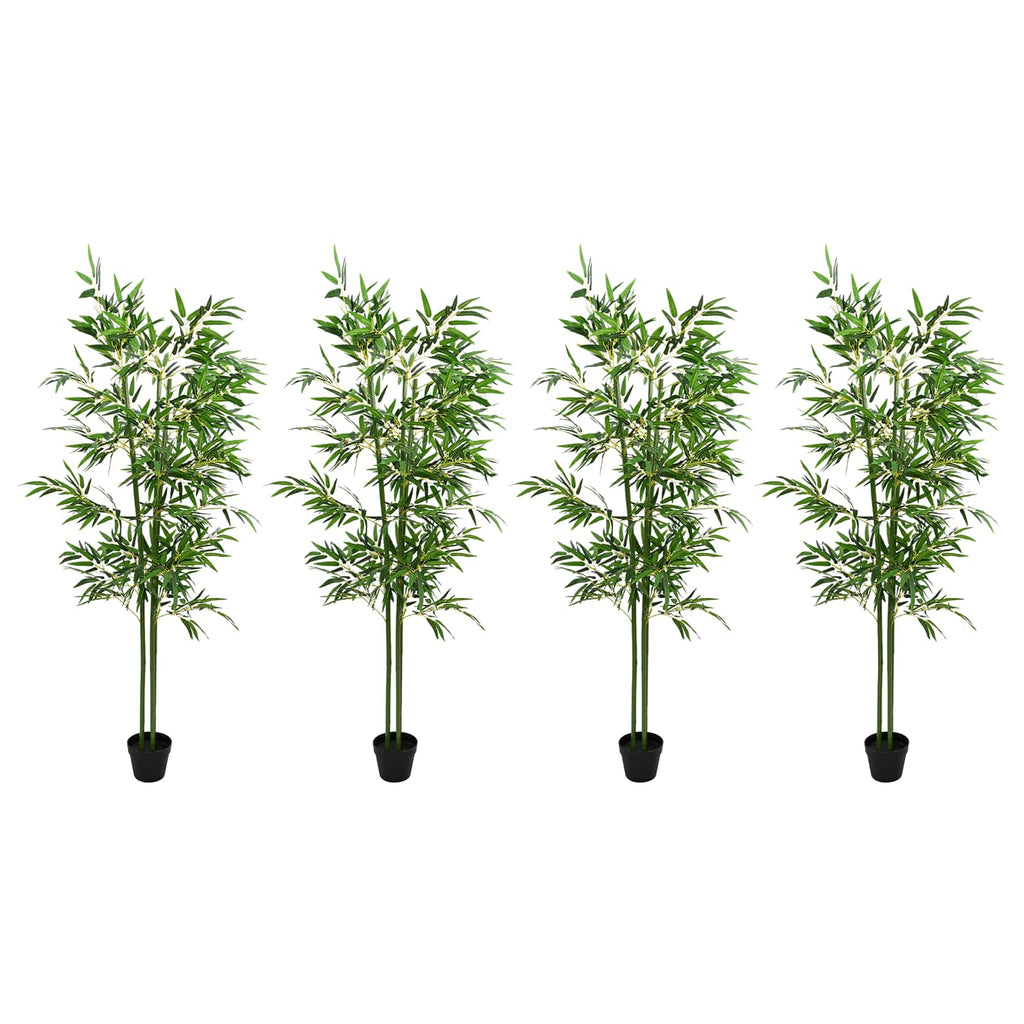 vidaXL Sztuczne Drzewo Bambusa 4 pcs zielony 60 x 18 x 190 cm
