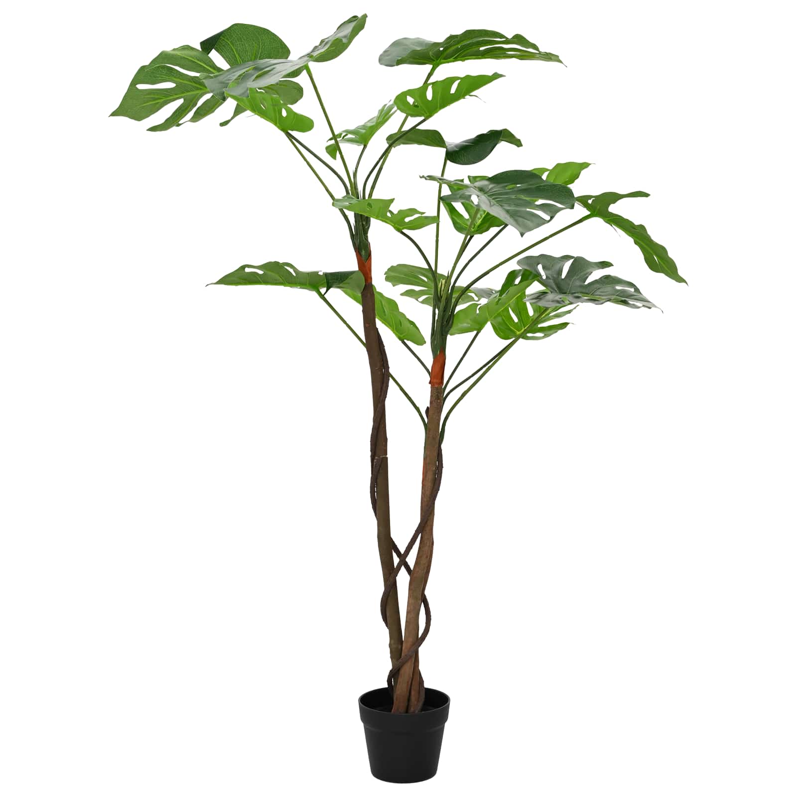 vidaXL Sztuczna Roślina Monstera zielony 70 x 16 x 130 cm