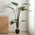 vidaXL Sztuczna roślina Strelitzia zielony 70 x 18 x 155 cm