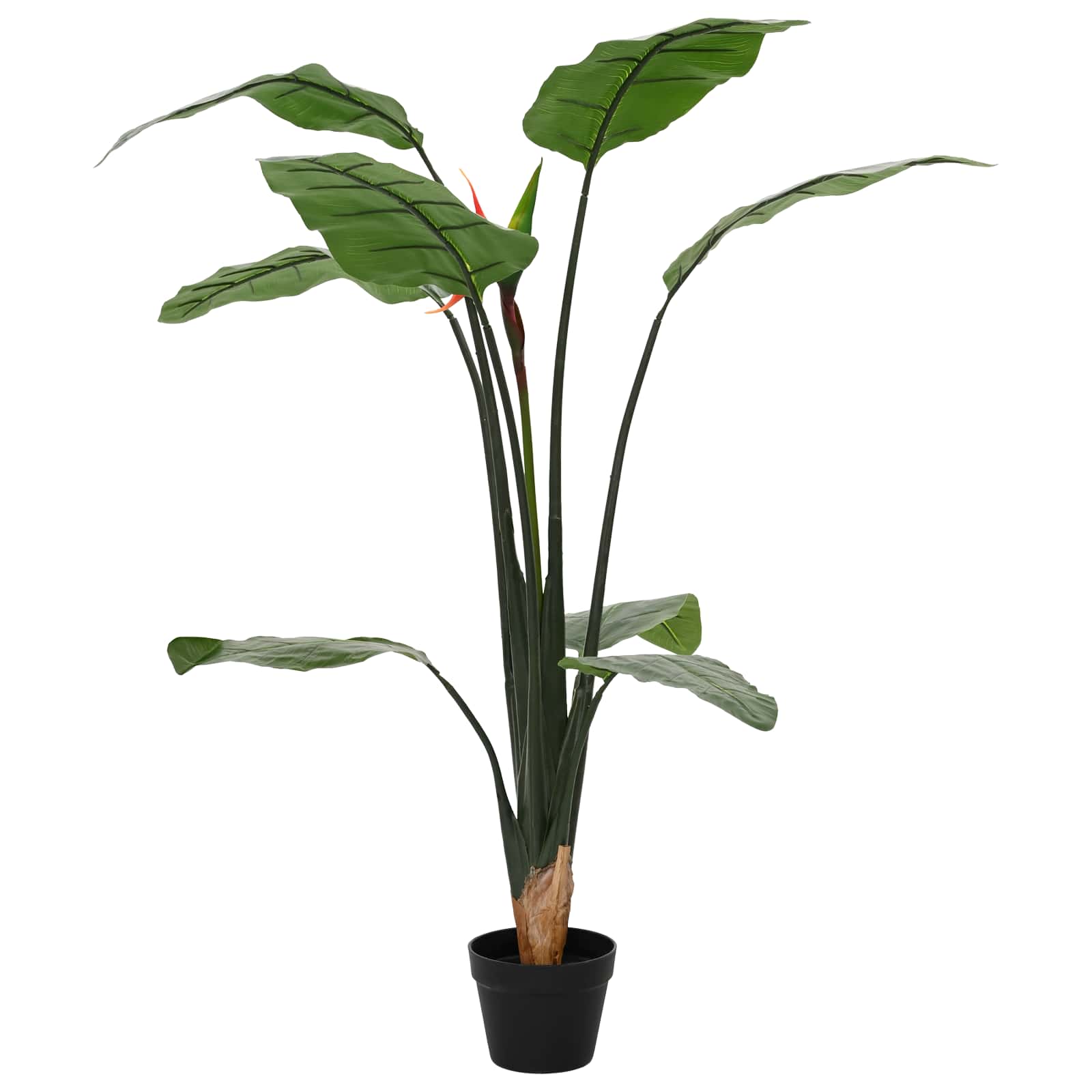vidaXL Sztuczna roślina Strelitzia zielony 70 x 18 x 155 cm