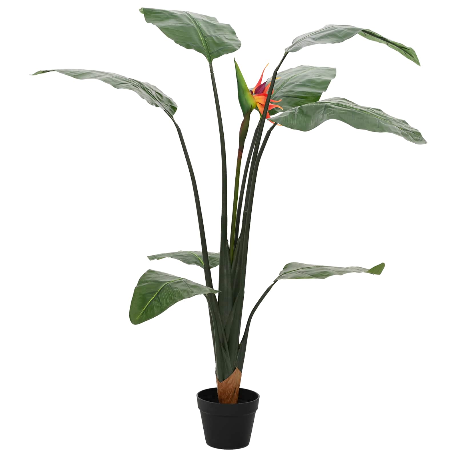 vidaXL Sztuczna roślina Strelitzia zielony 70 x 18 x 155 cm
