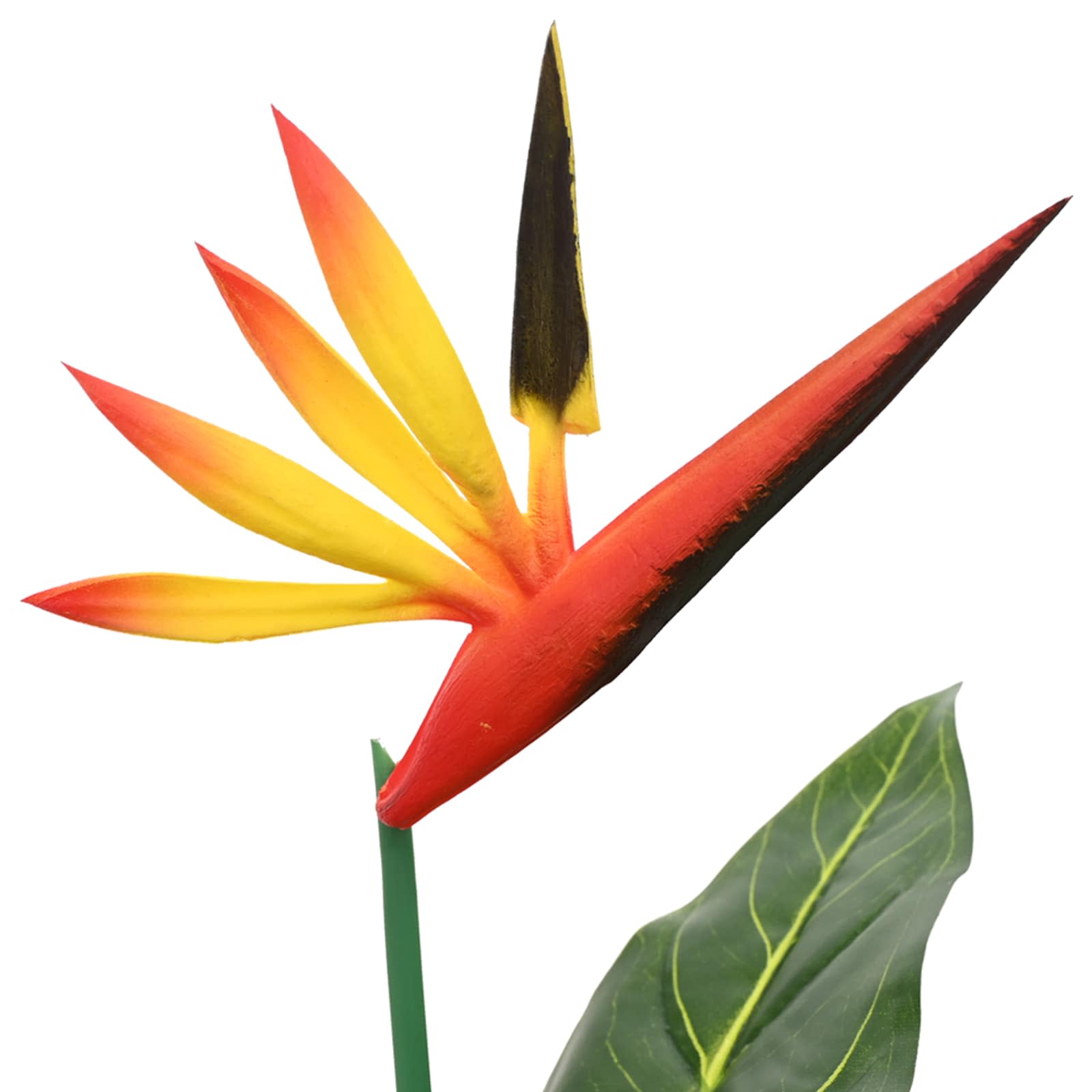 vidaXL Sztuczna roślina Strelitzia zielony 65 x 13 x 55 cm