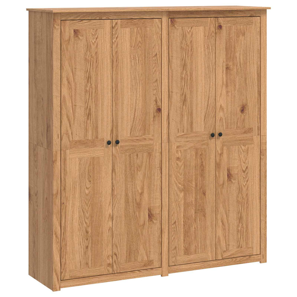 vidaXL Garderoba PANAMA Miód 169 x 50 x 185 cm Lite drewno sosnowe