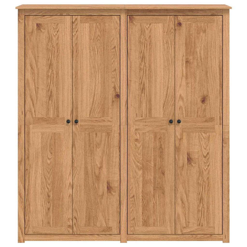 vidaXL Garderoba PANAMA Miód 169 x 50 x 185 cm Lite drewno sosnowe