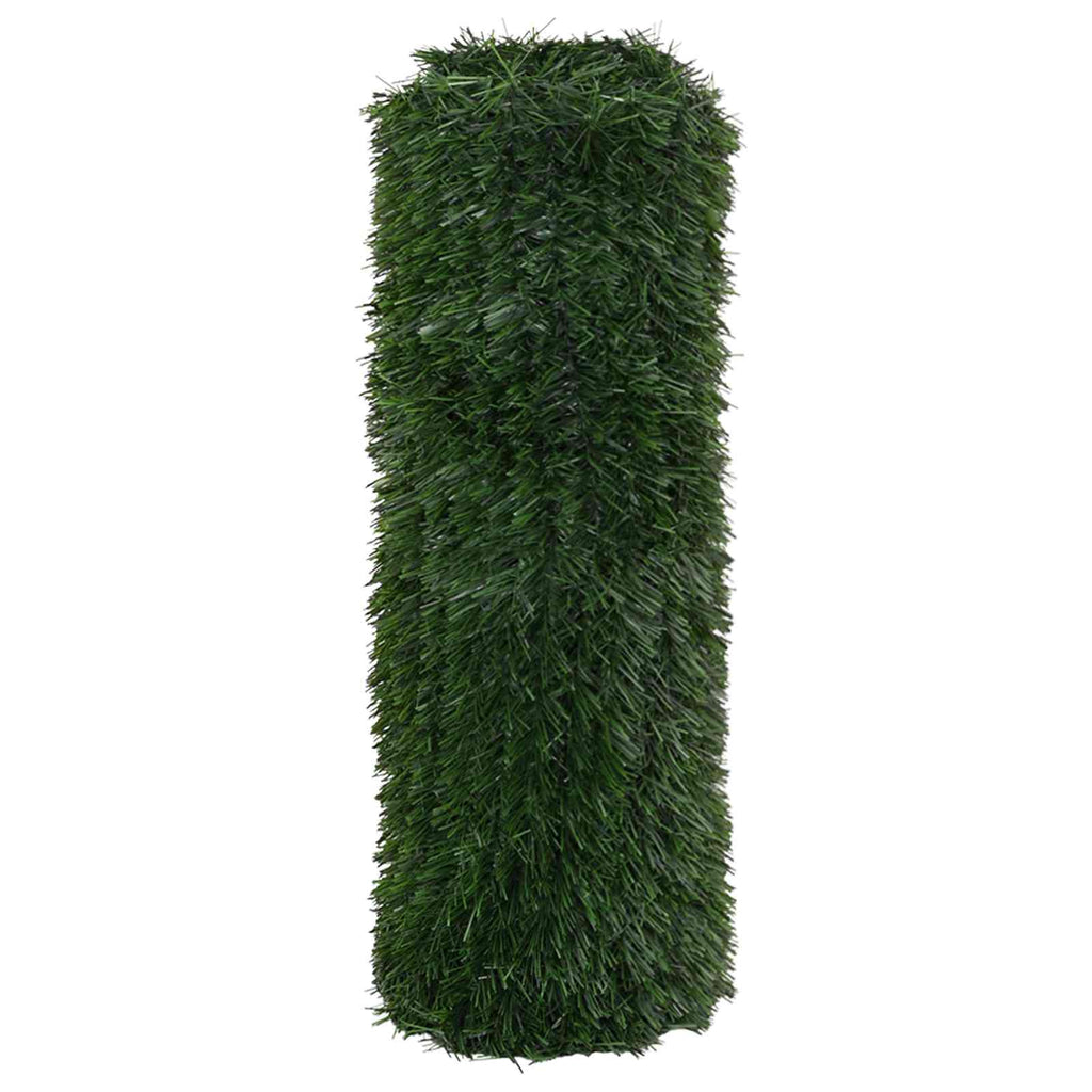 vidaXL Sztuczne Ogrodzenie Ciemnozielony 1 x 3 m PVC i stal