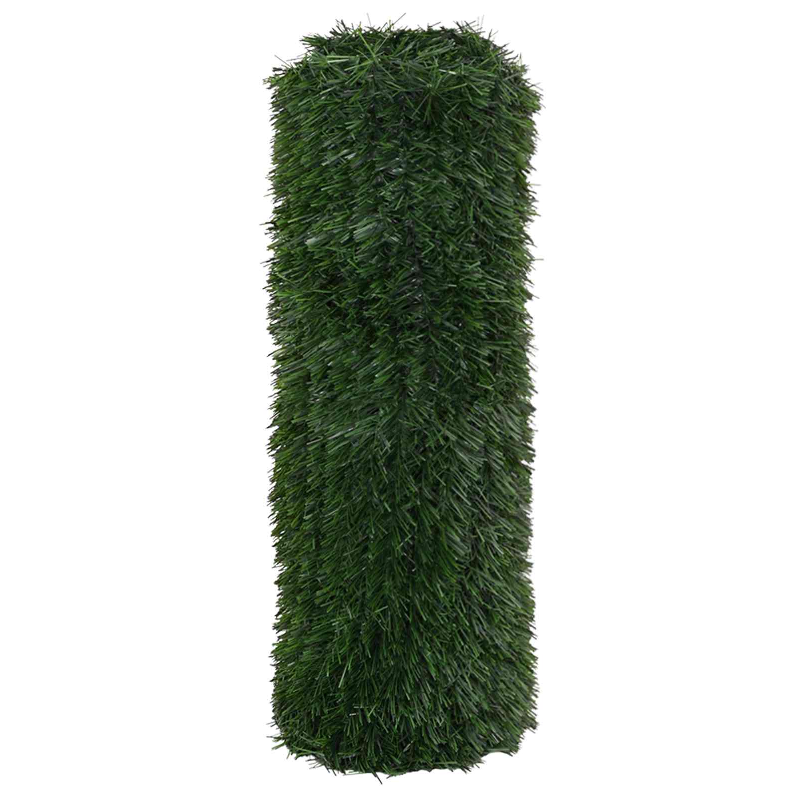 vidaXL Sztuczne Ogrodzenie Ciemnozielony 1 x 3 m PVC i stal