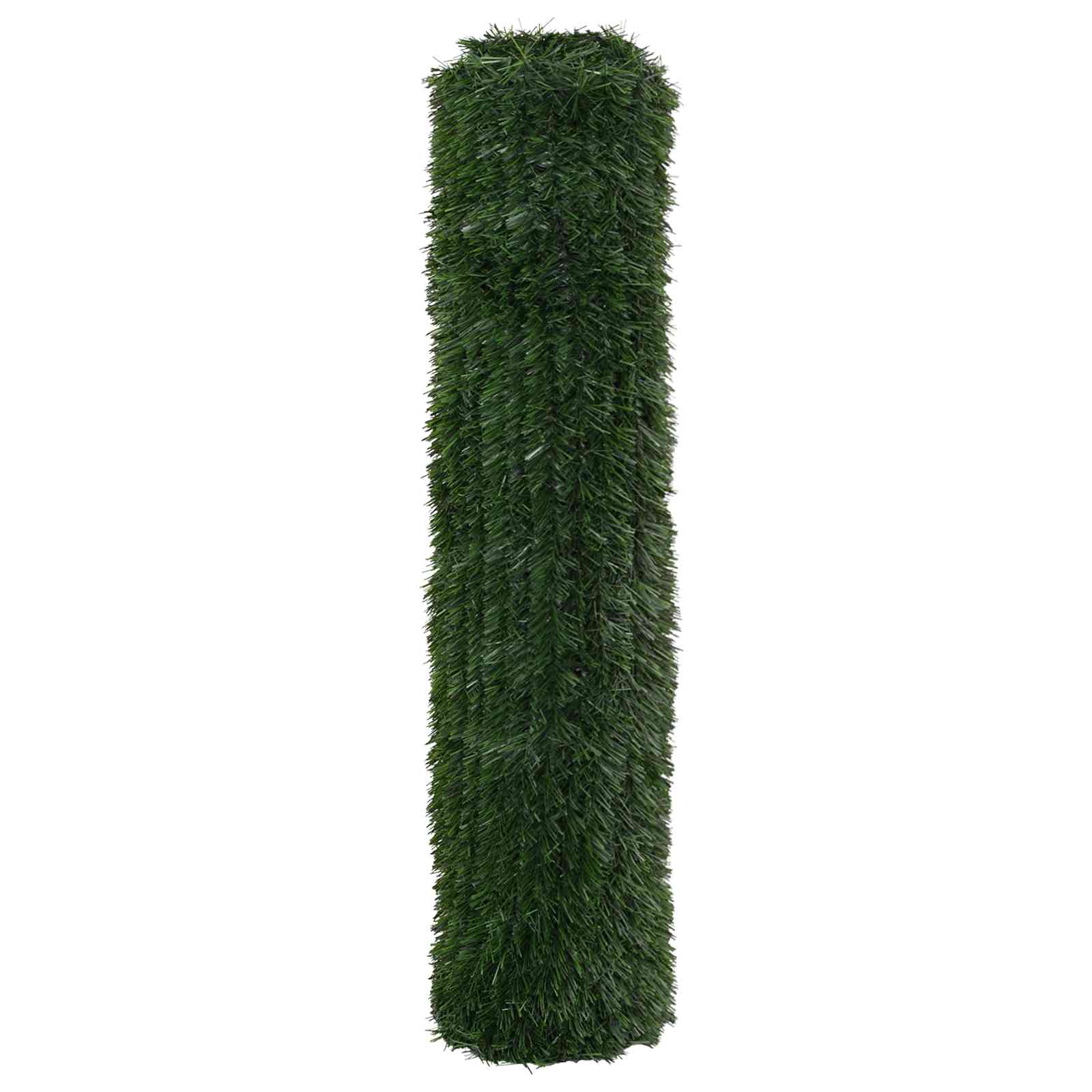 vidaXL Sztuczne Ogrodzenie Ciemnozielony 1,5 x 6 m PVC i stal
