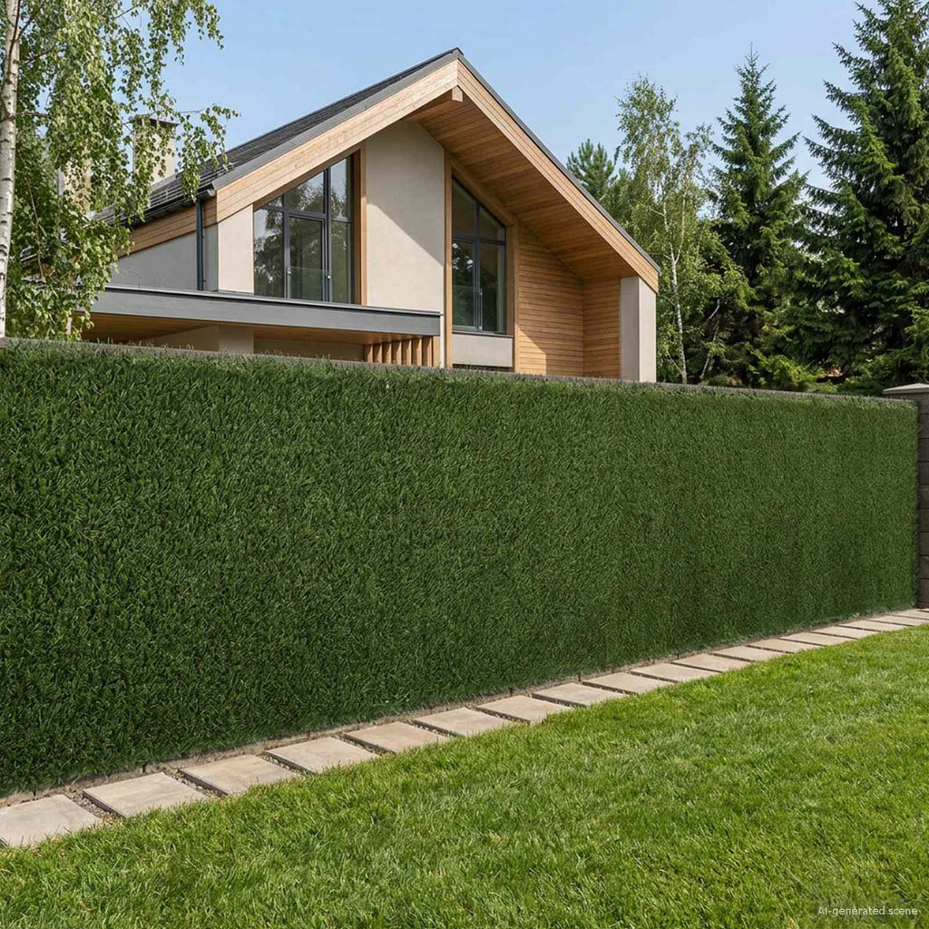 vidaXL Sztuczne Ogrodzenie Jasnozielony 1,5 x 3 m PVC i stal