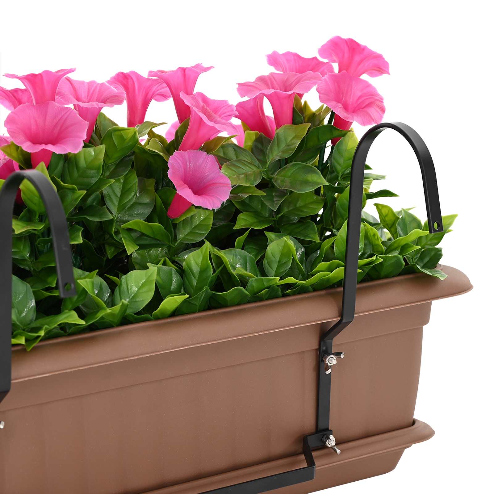 vidaXL Sztuczne Kwiaty Purpurowy czerwony 55 x 20 x 55 cm PE i stal