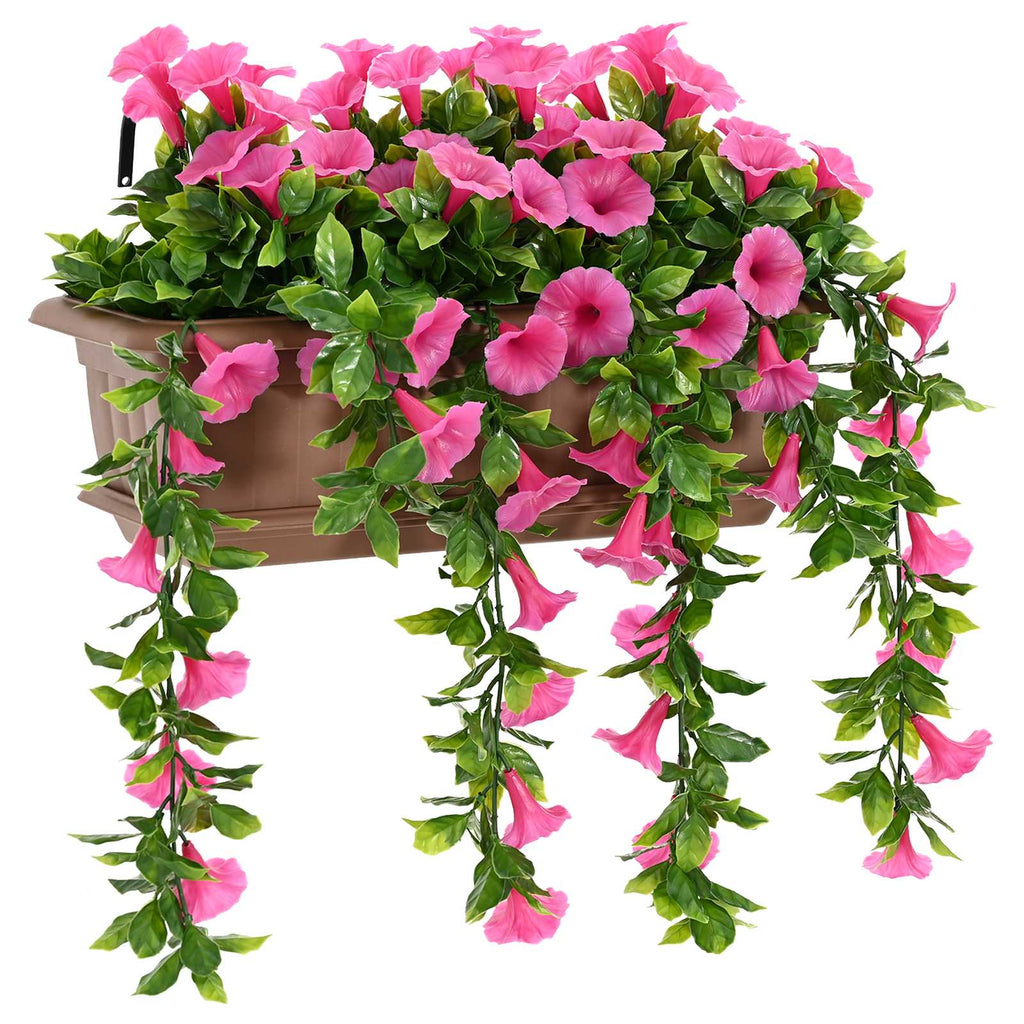 vidaXL Sztuczne Kwiaty Purpurowy czerwony 55 x 20 x 55 cm PE i stal