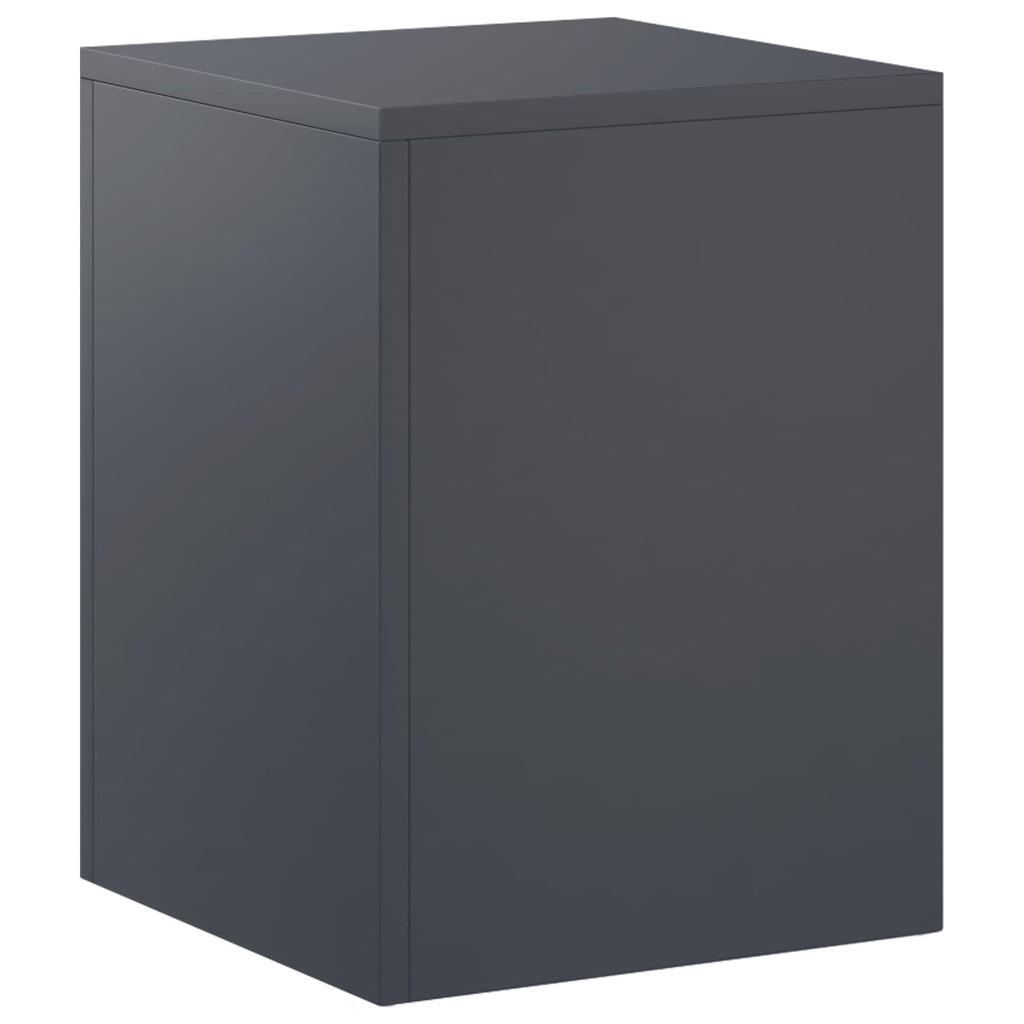 vidaXL Stojak na rośliny antracytowy 30 x 30 x 40 cm Stal nierdzewna