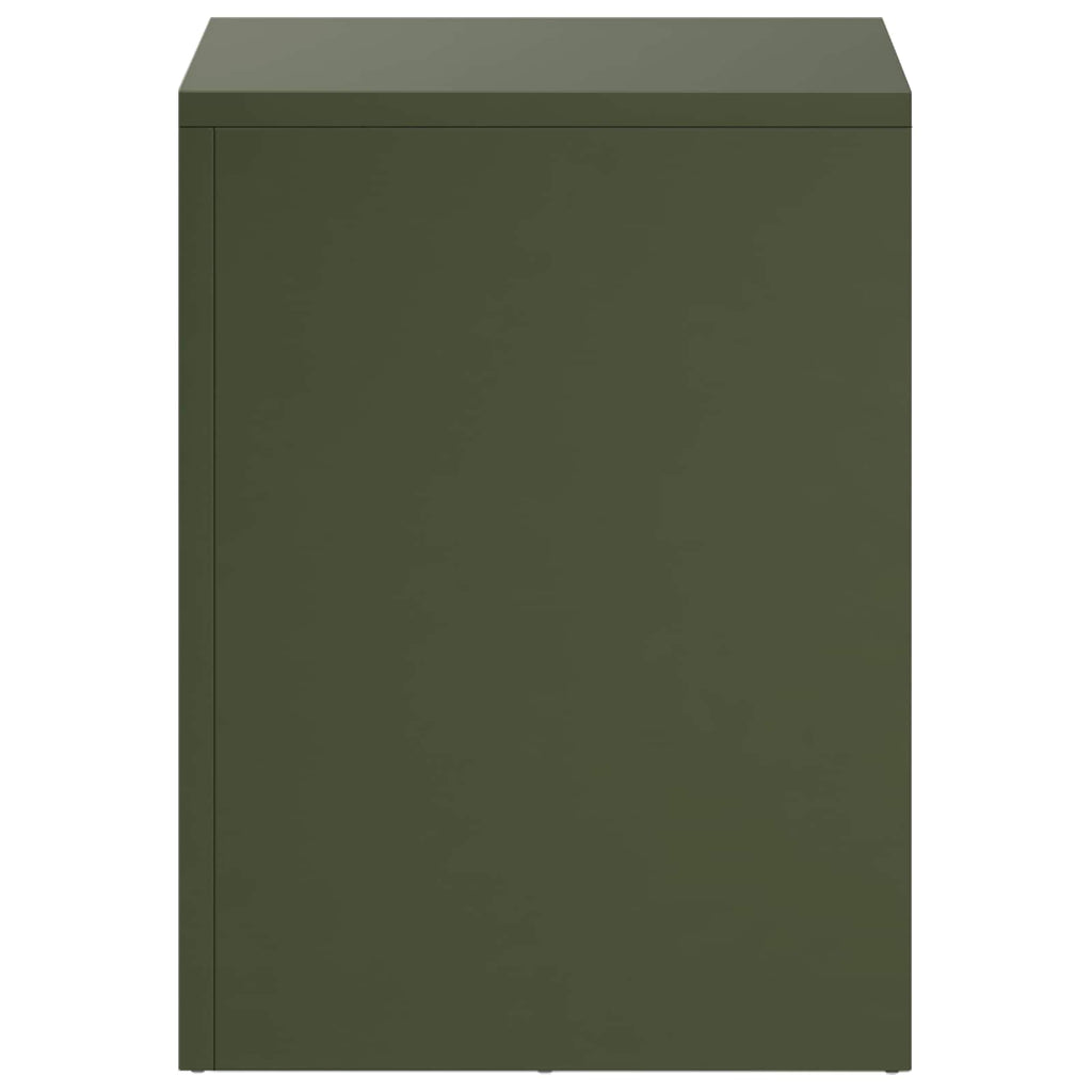 vidaXL Stojak na rośliny 2 pcs Oliwkowy zielony 30 x 30 x 40 cm Stal