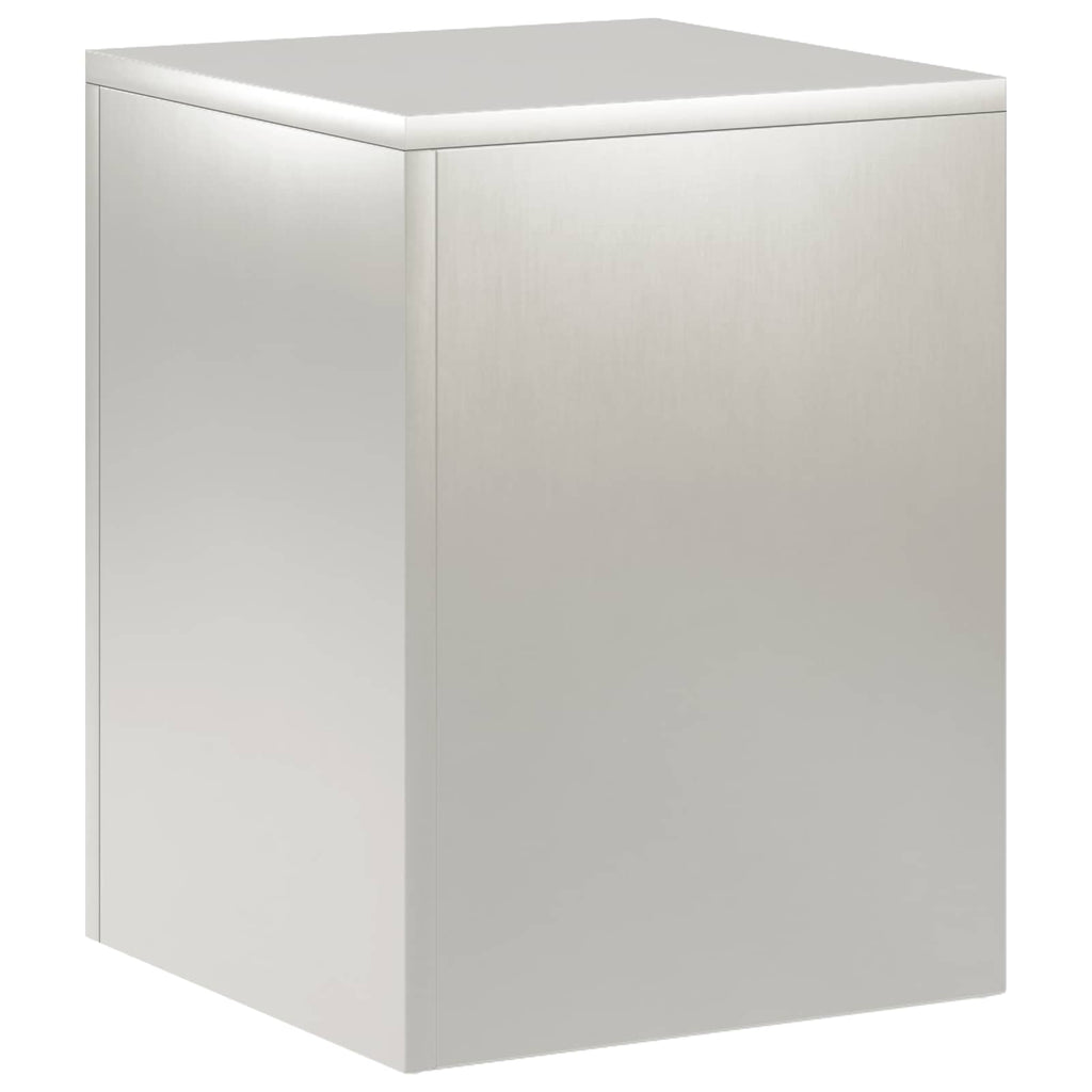 vidaXL Stojak na rośliny srebrny 30 x 30 x 40 cm Stal