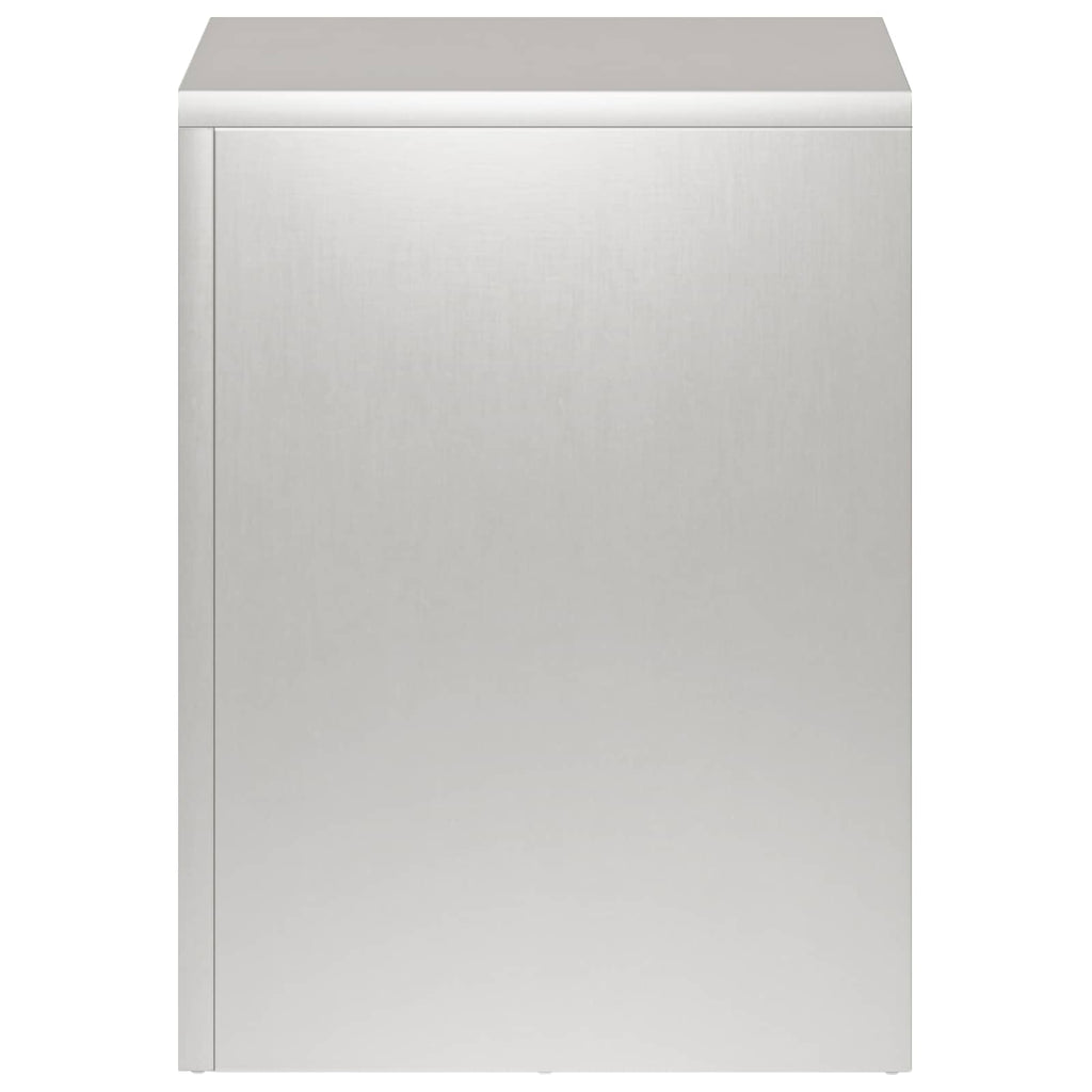 vidaXL Stojak na rośliny srebrny 30 x 30 x 40 cm Stal