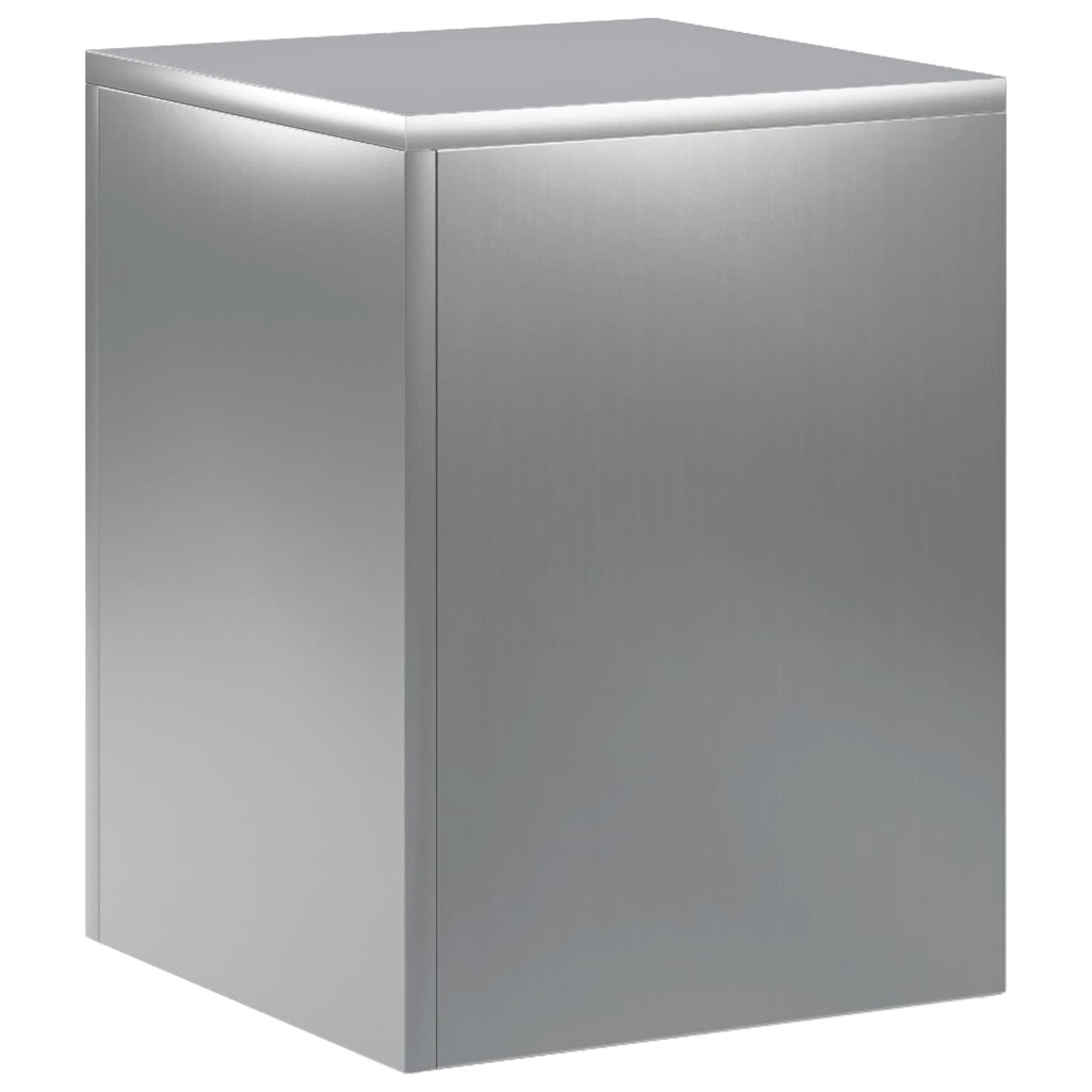vidaXL Stojak na rośliny srebrny 30 x 30 x 40 cm Stal