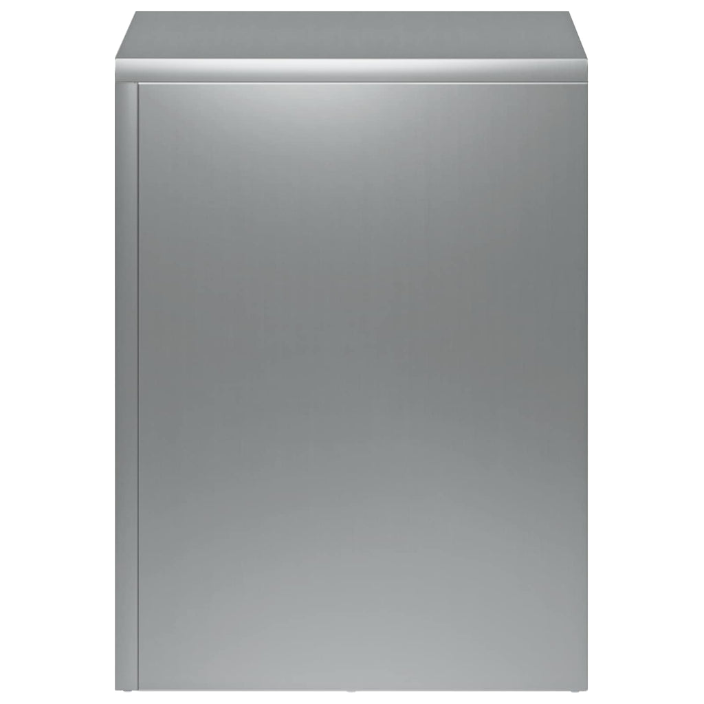 vidaXL Stojak na rośliny srebrny 30 x 30 x 40 cm Stal