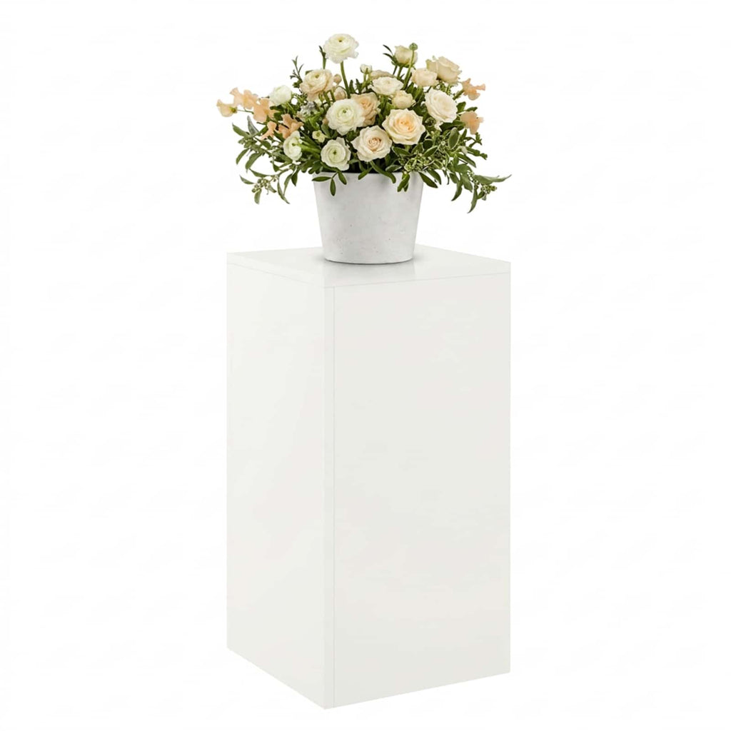 vidaXL Stojak na rośliny Biały 30 x 30 x 60 cm Stal