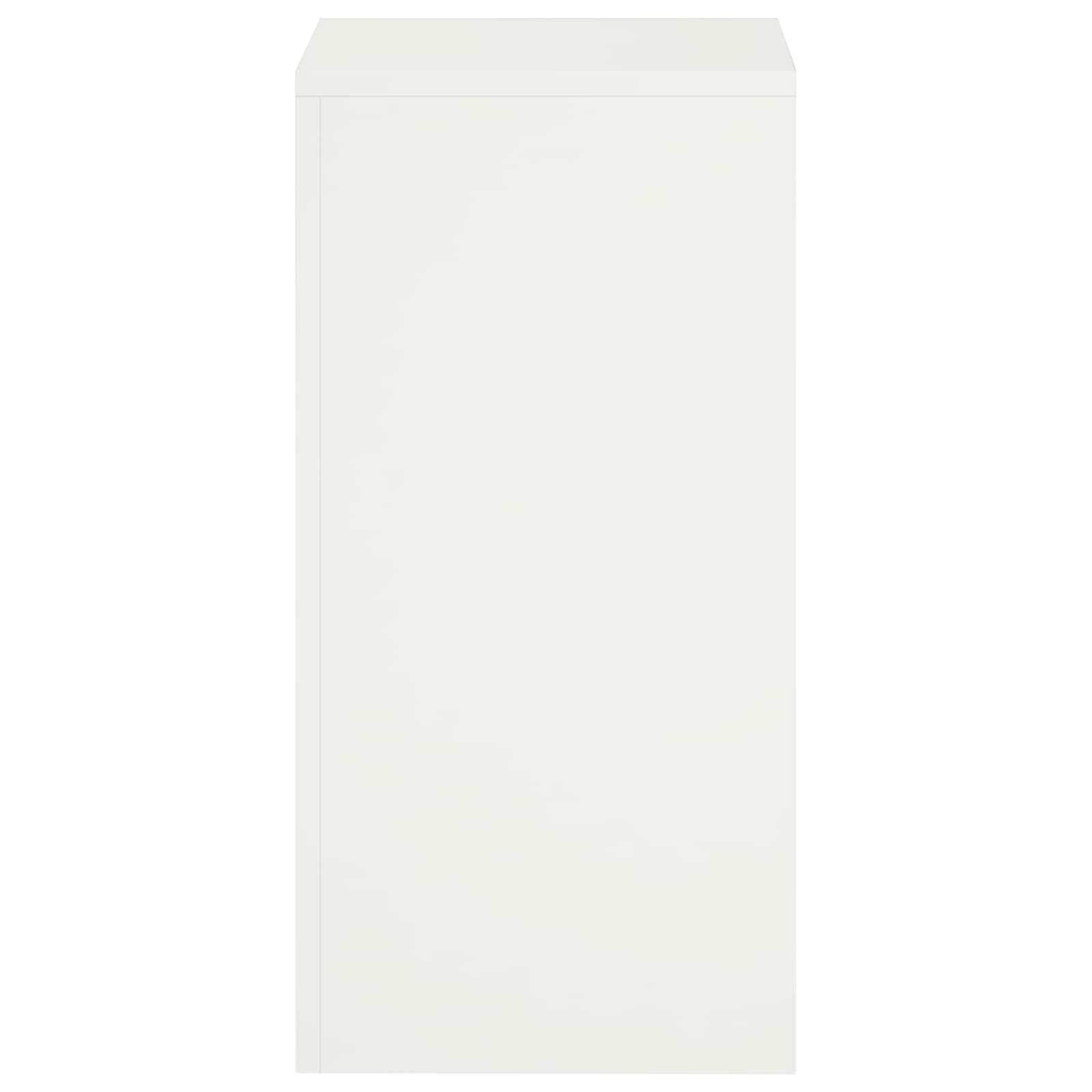 vidaXL Stojak na rośliny 2 pcs Biały 30 x 30 x 60 cm Stal