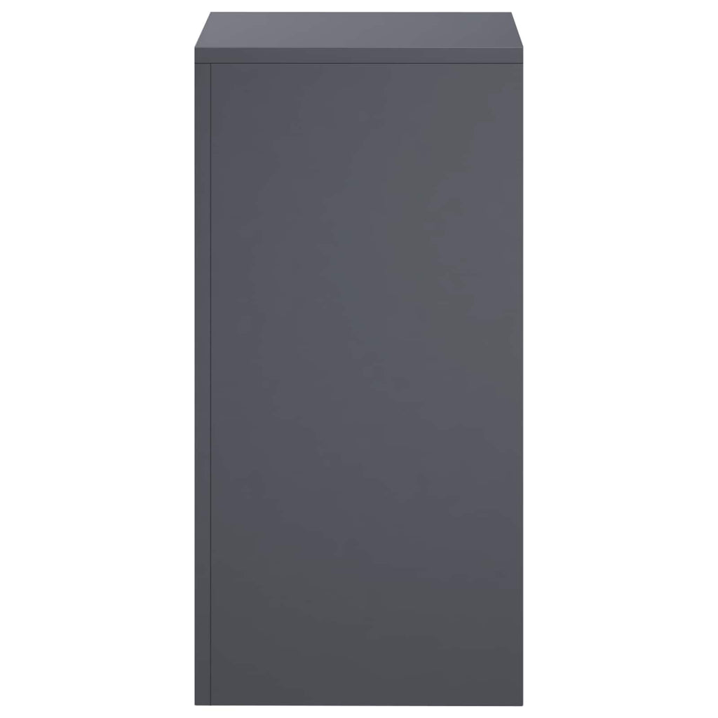 vidaXL Stojak na rośliny antracytowy 30 x 30 x 60 cm Stal nierdzewna