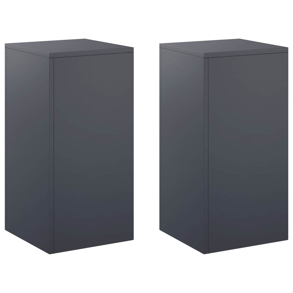 vidaXL Stojak na rośliny 2 pcs antracytowy 30 x 30 x 60 cm