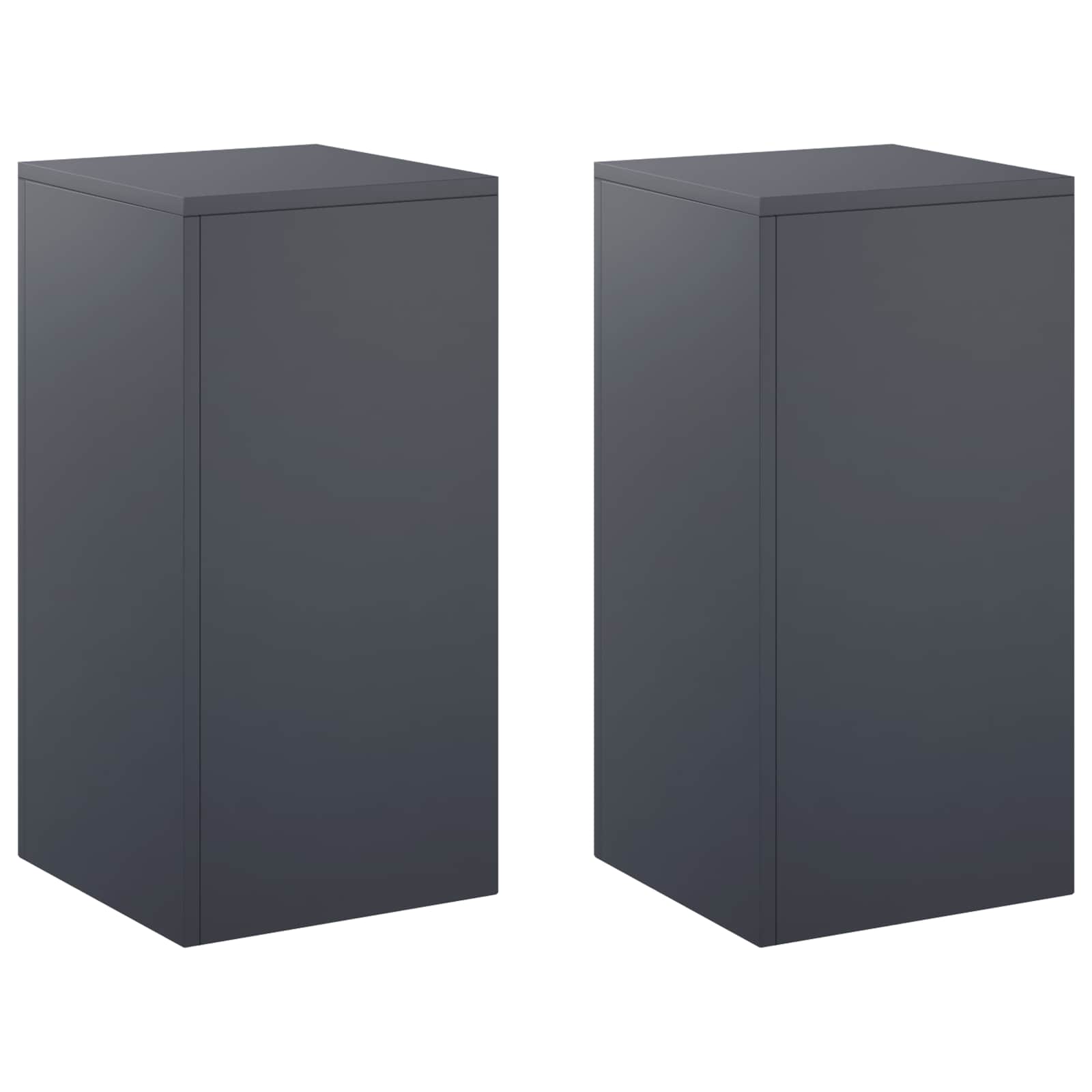 vidaXL Stojak na rośliny 2 pcs antracytowy 30 x 30 x 60 cm