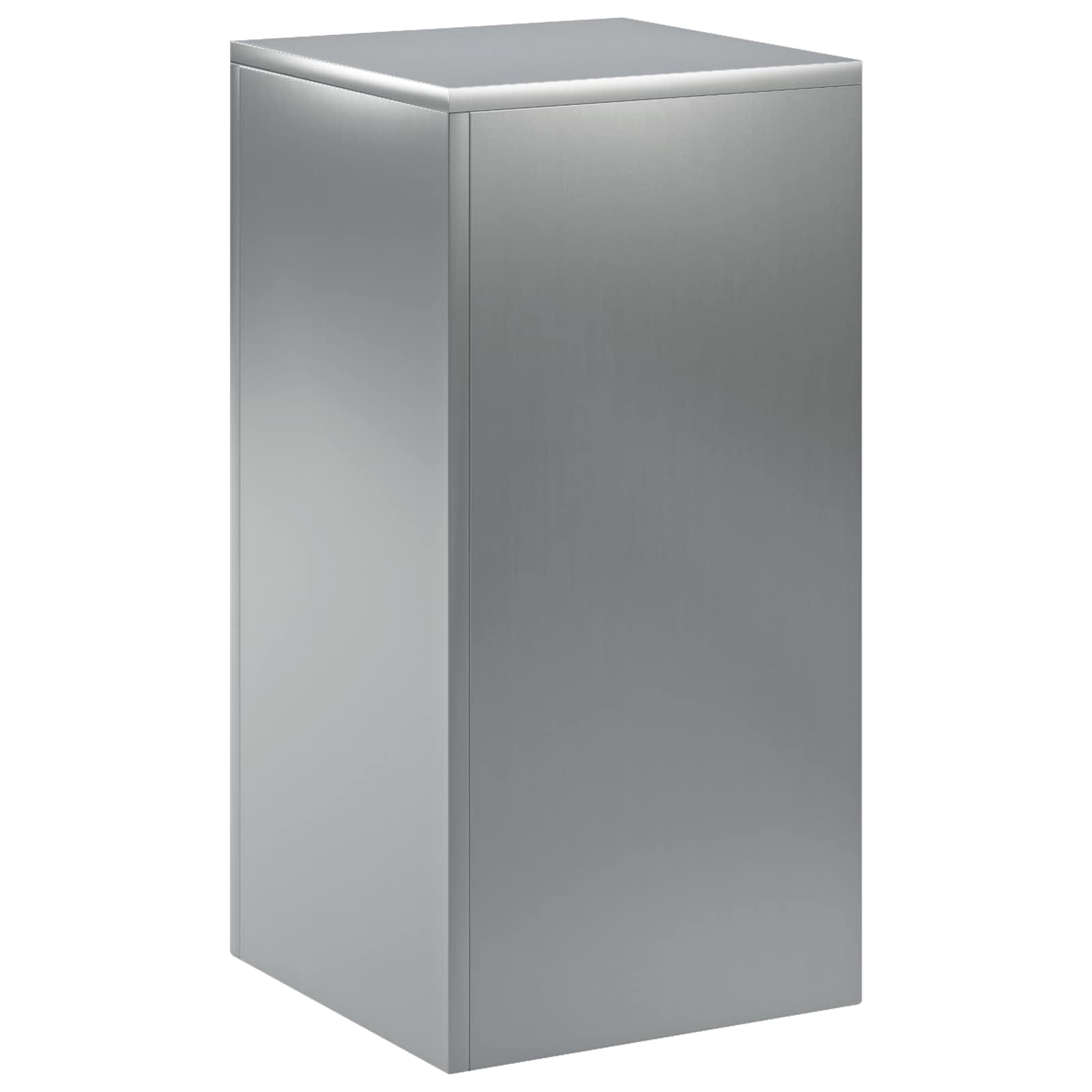 vidaXL Stojak na rośliny srebrny 30 x 30 x 60 cm Stal