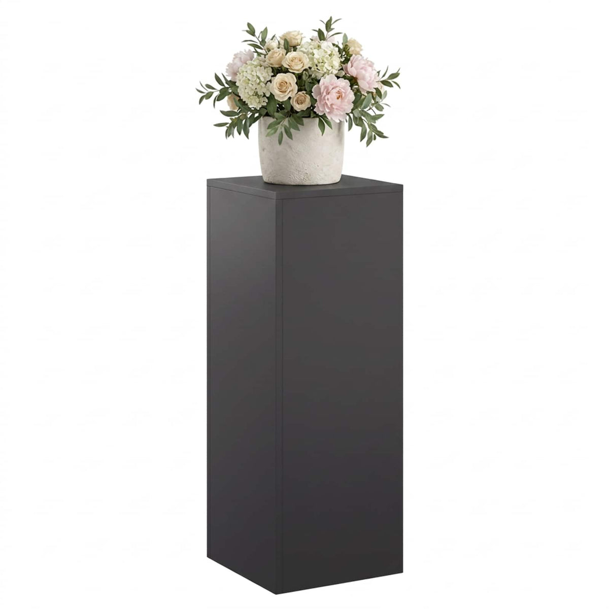 vidaXL Stojak na rośliny Czarny 30 x 30 x 80 cm Stal