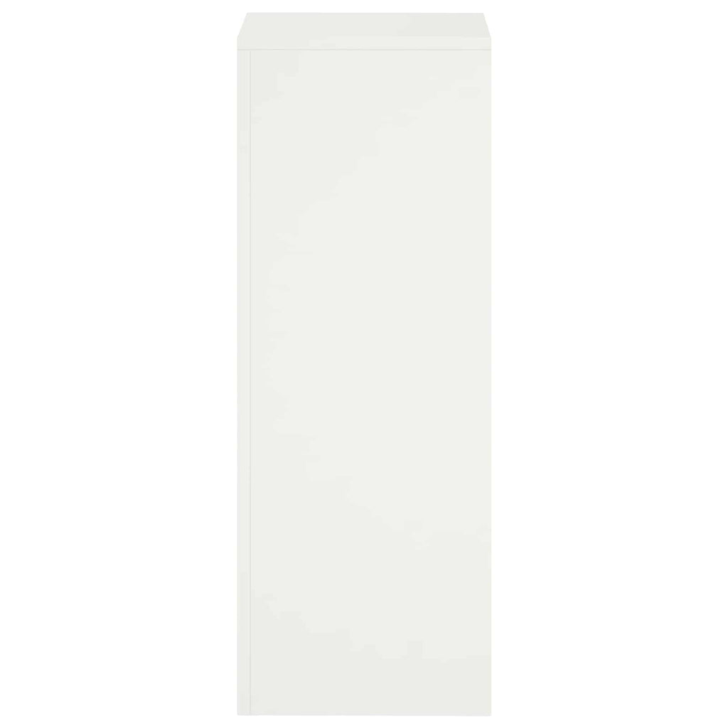 vidaXL Stojak na rośliny Biały 30 x 30 x 80 cm Stal