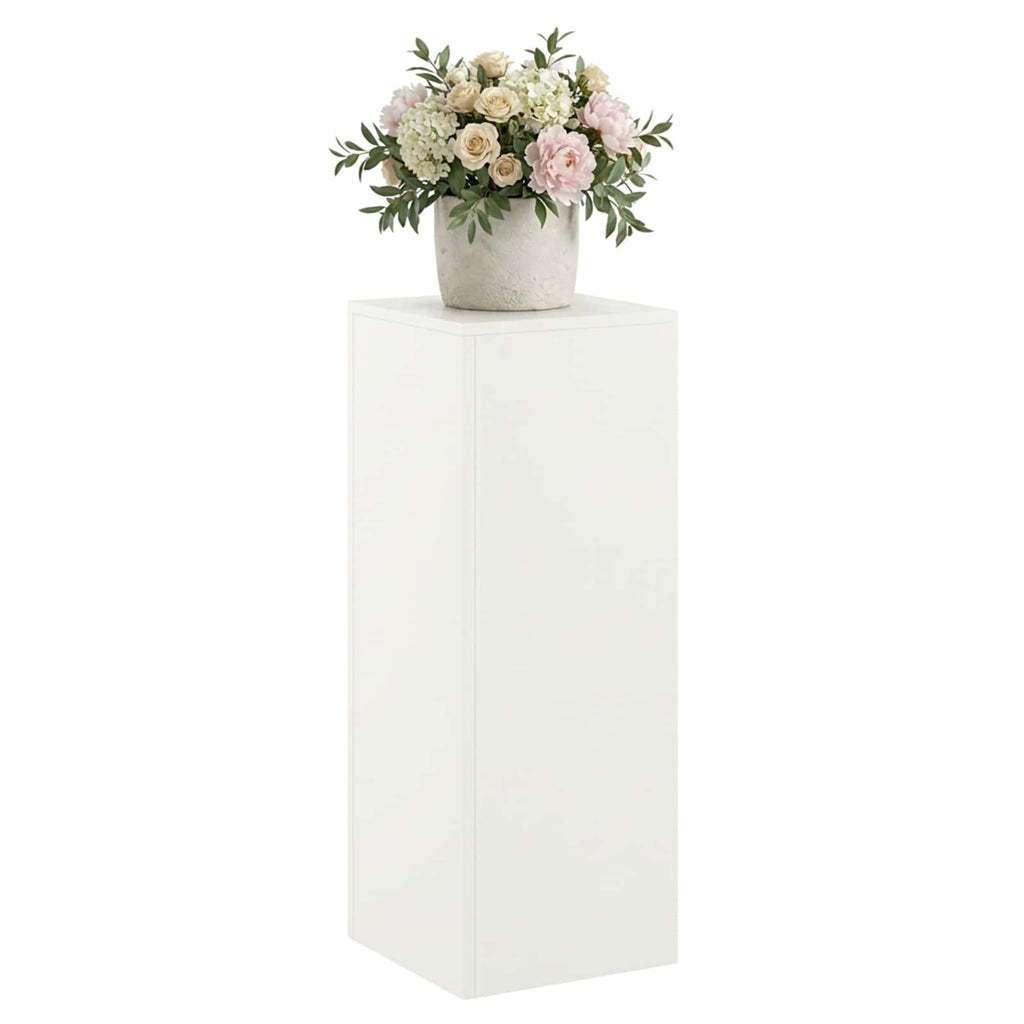 vidaXL Stojak na rośliny Biały 30 x 30 x 80 cm Stal