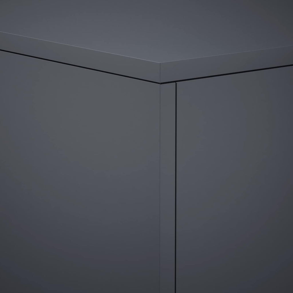 vidaXL Stojak na rośliny antracytowy 30 x 30 x 80 cm Stal nierdzewna