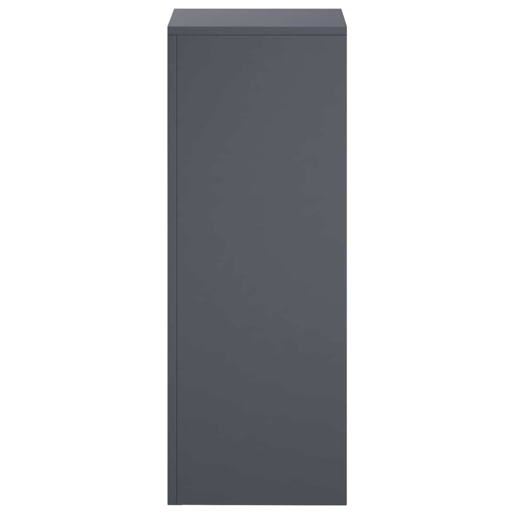vidaXL Stojak na rośliny antracytowy 30 x 30 x 80 cm Stal nierdzewna
