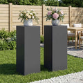 vidaXL Stojak na rośliny 2 pcs antracytowy 30 x 30 x 80 cm