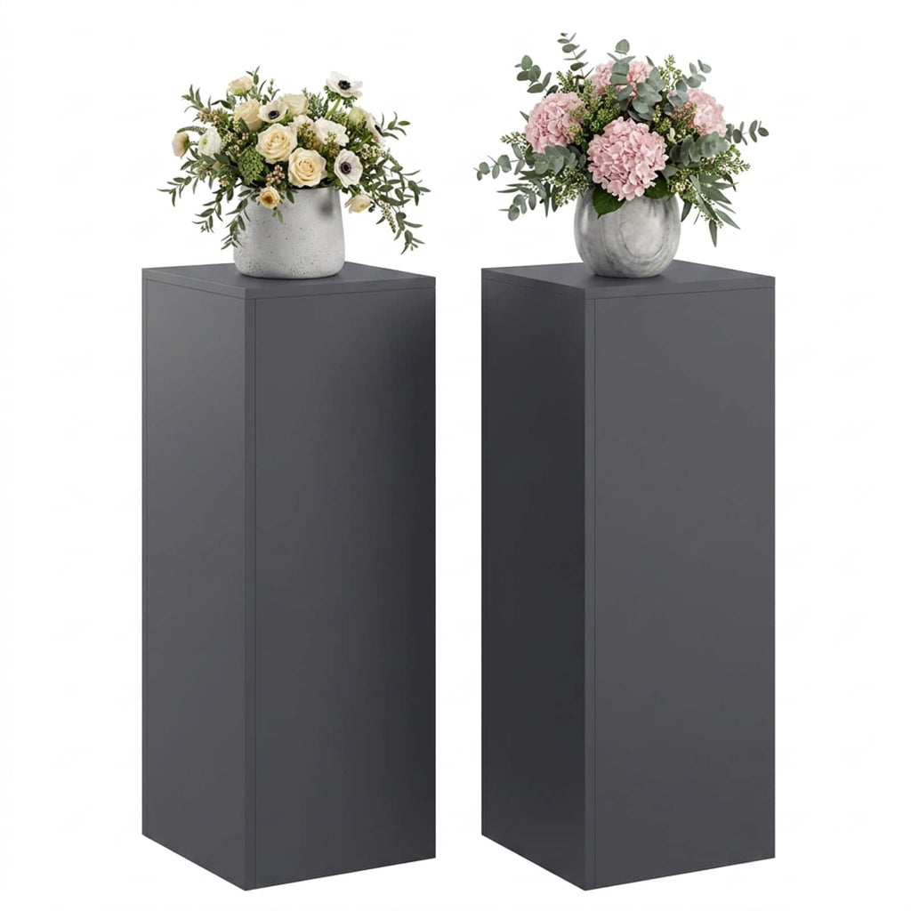 vidaXL Stojak na rośliny 2 pcs antracytowy 30 x 30 x 80 cm