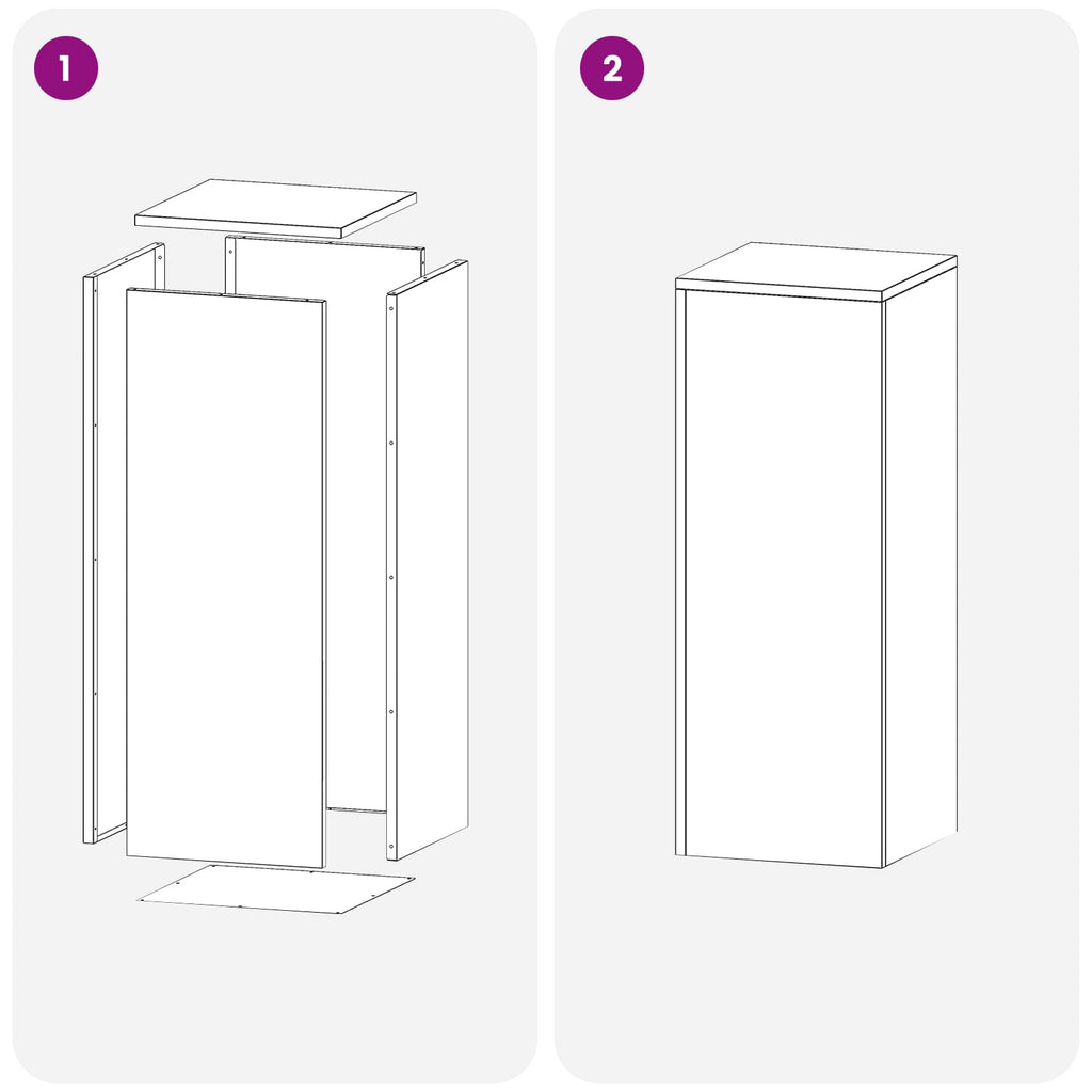 vidaXL Stojak na rośliny srebrny 30 x 30 x 80 cm Stal