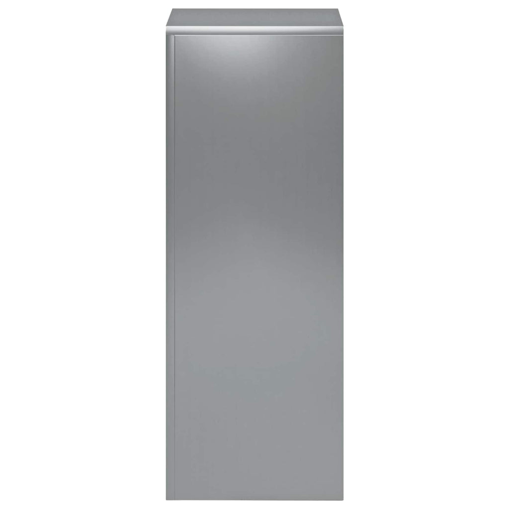 vidaXL Stojak na rośliny srebrny 30 x 30 x 80 cm Stal