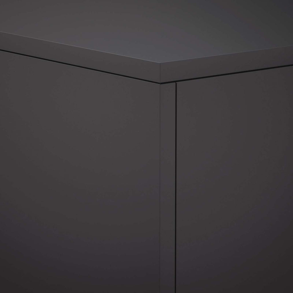 vidaXL Stojak na rośliny 2 pcs Czarny 30 x 30 x 100 cm Stal