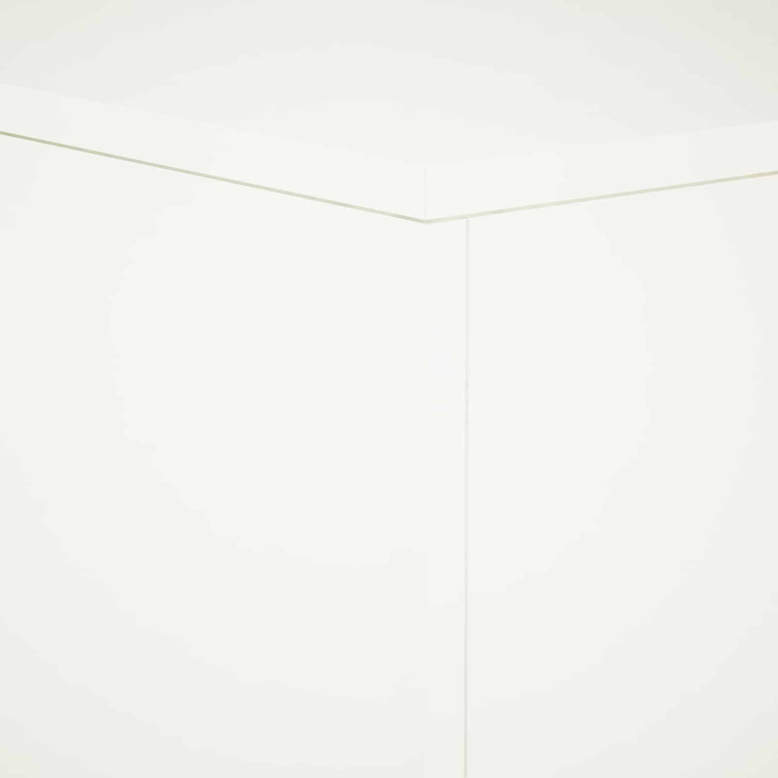vidaXL Stojak na rośliny Biały 30 x 30 x 100 cm Stal