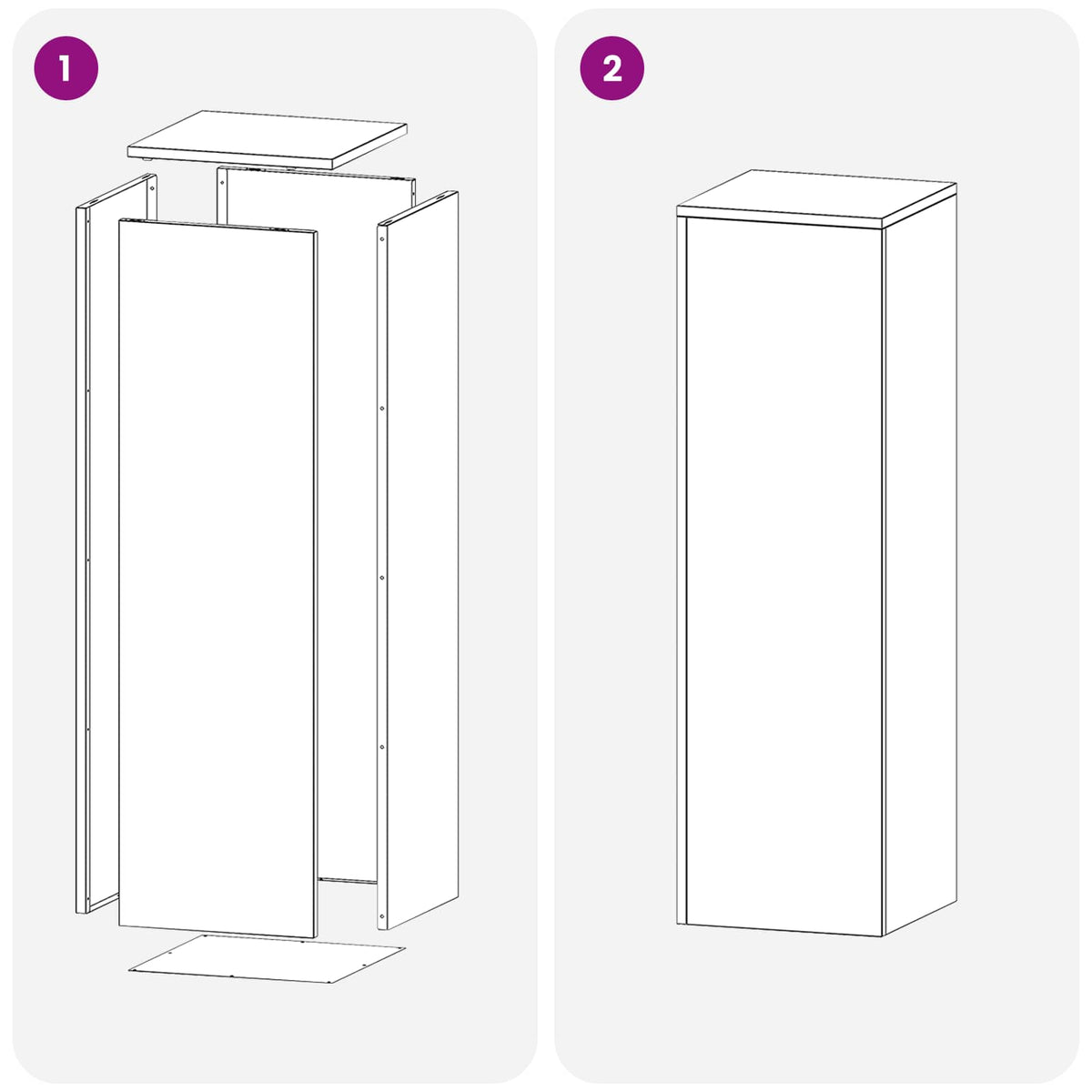 vidaXL Stojak na rośliny 2 pcs antracytowy 30 x 30 x 100 cm