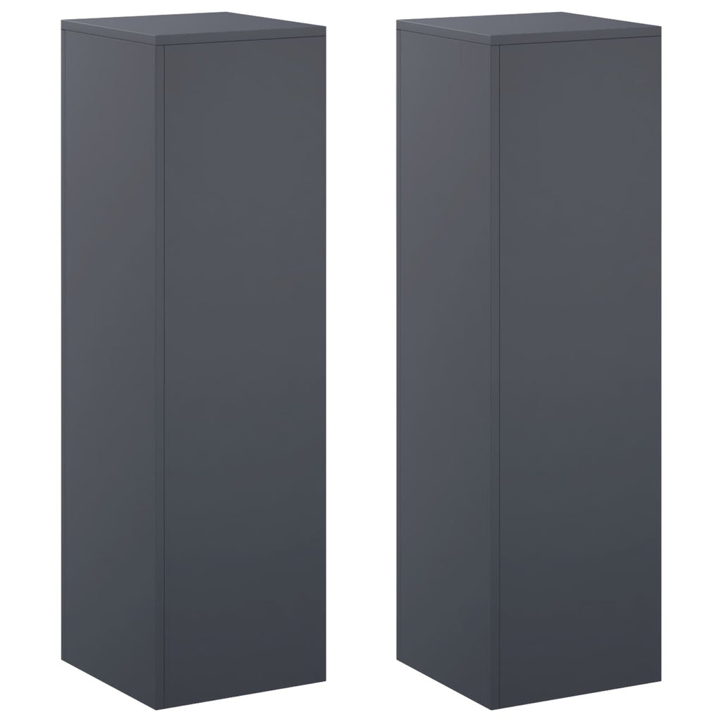 vidaXL Stojak na rośliny 2 pcs antracytowy 30 x 30 x 100 cm