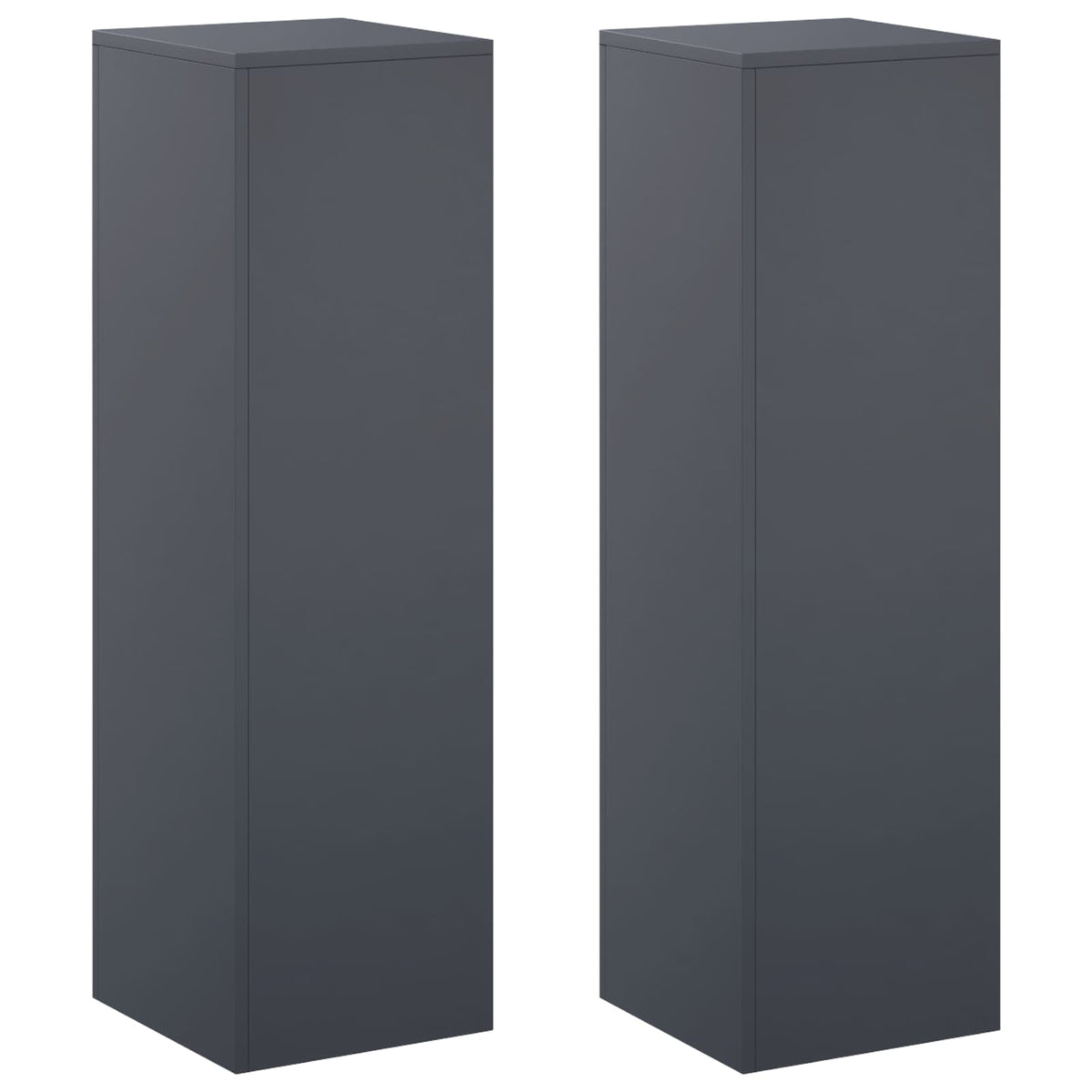 vidaXL Stojak na rośliny 2 pcs antracytowy 30 x 30 x 100 cm