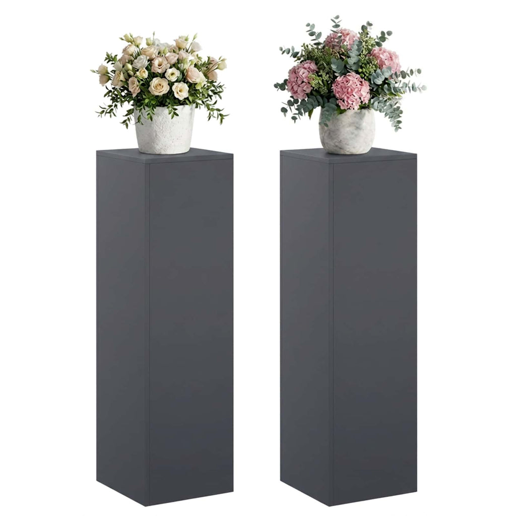 vidaXL Stojak na rośliny 2 pcs antracytowy 30 x 30 x 100 cm