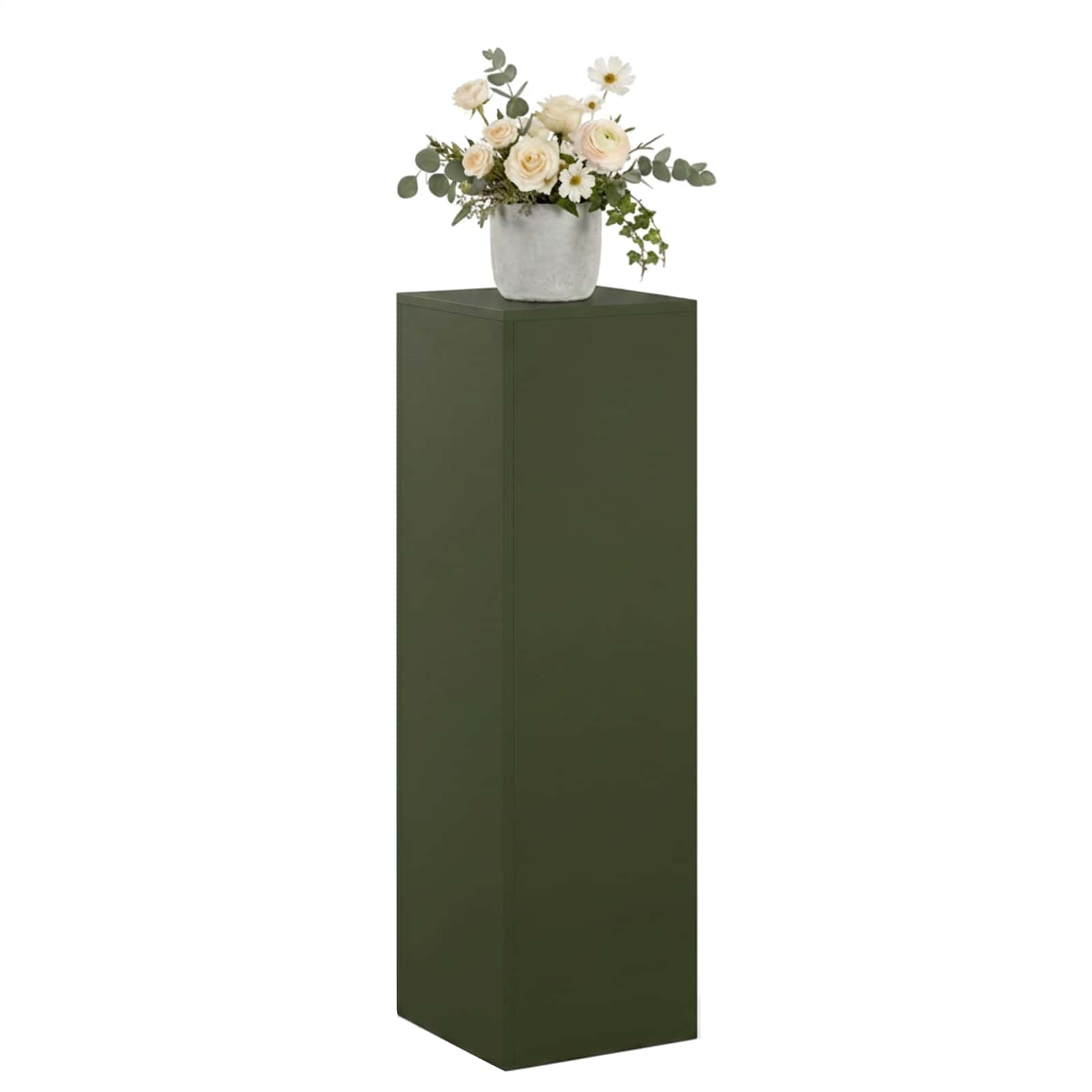 vidaXL Stojak na rośliny Oliwkowy zielony 30 x 30 x 100 cm