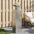 vidaXL Stojak na rośliny srebrny 30 x 30 x 100 cm Stal