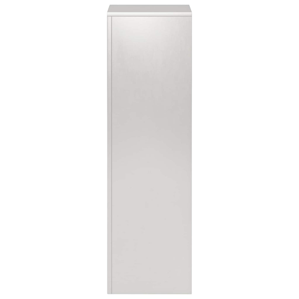 vidaXL Stojak na rośliny srebrny 30 x 30 x 100 cm Stal