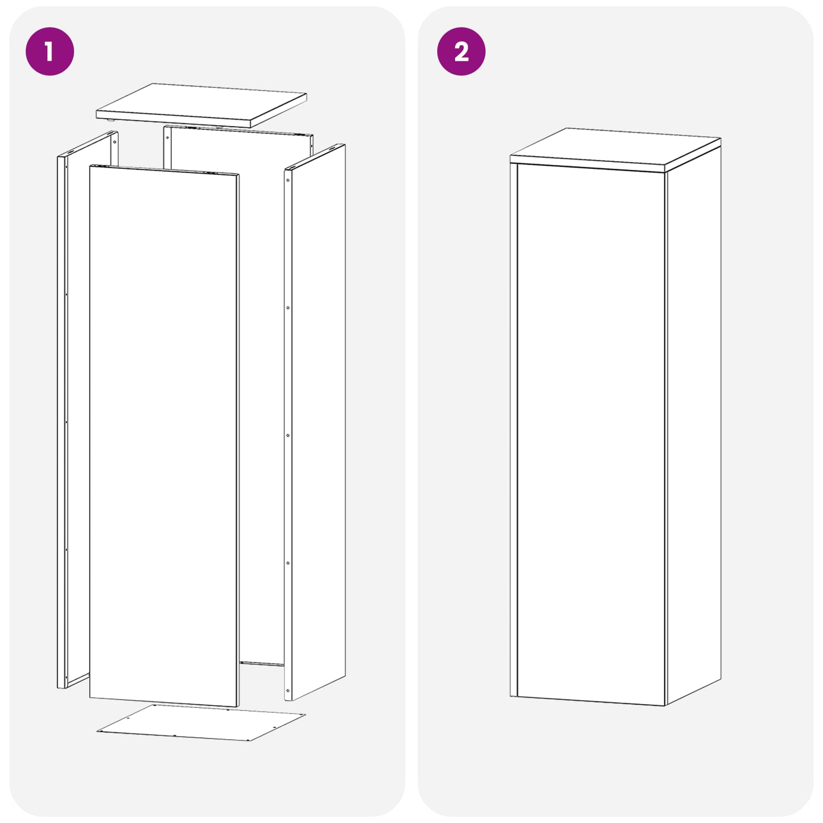 vidaXL Stojak na rośliny 2 pcs srebrny 30 x 30 x 100 cm Stal