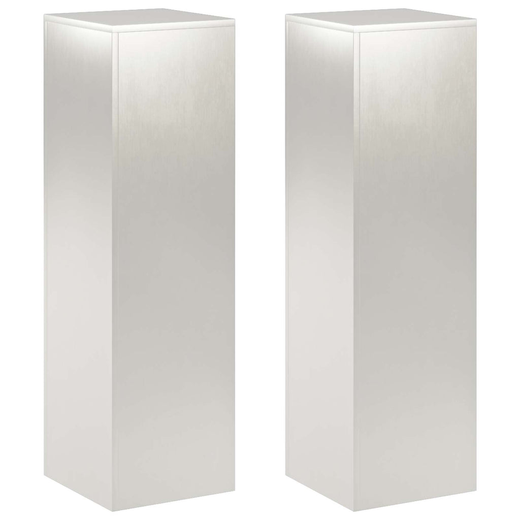 vidaXL Stojak na rośliny 2 pcs srebrny 30 x 30 x 100 cm Stal