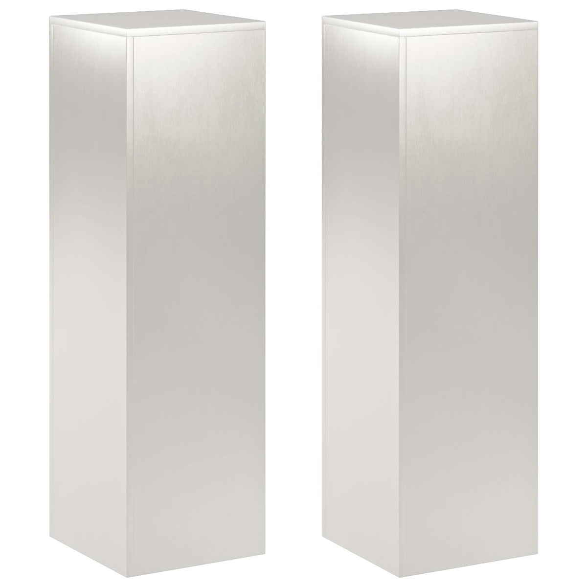 vidaXL Stojak na rośliny 2 pcs srebrny 30 x 30 x 100 cm Stal