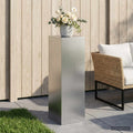vidaXL Stojak na rośliny srebrny 30 x 30 x 100 cm Stal