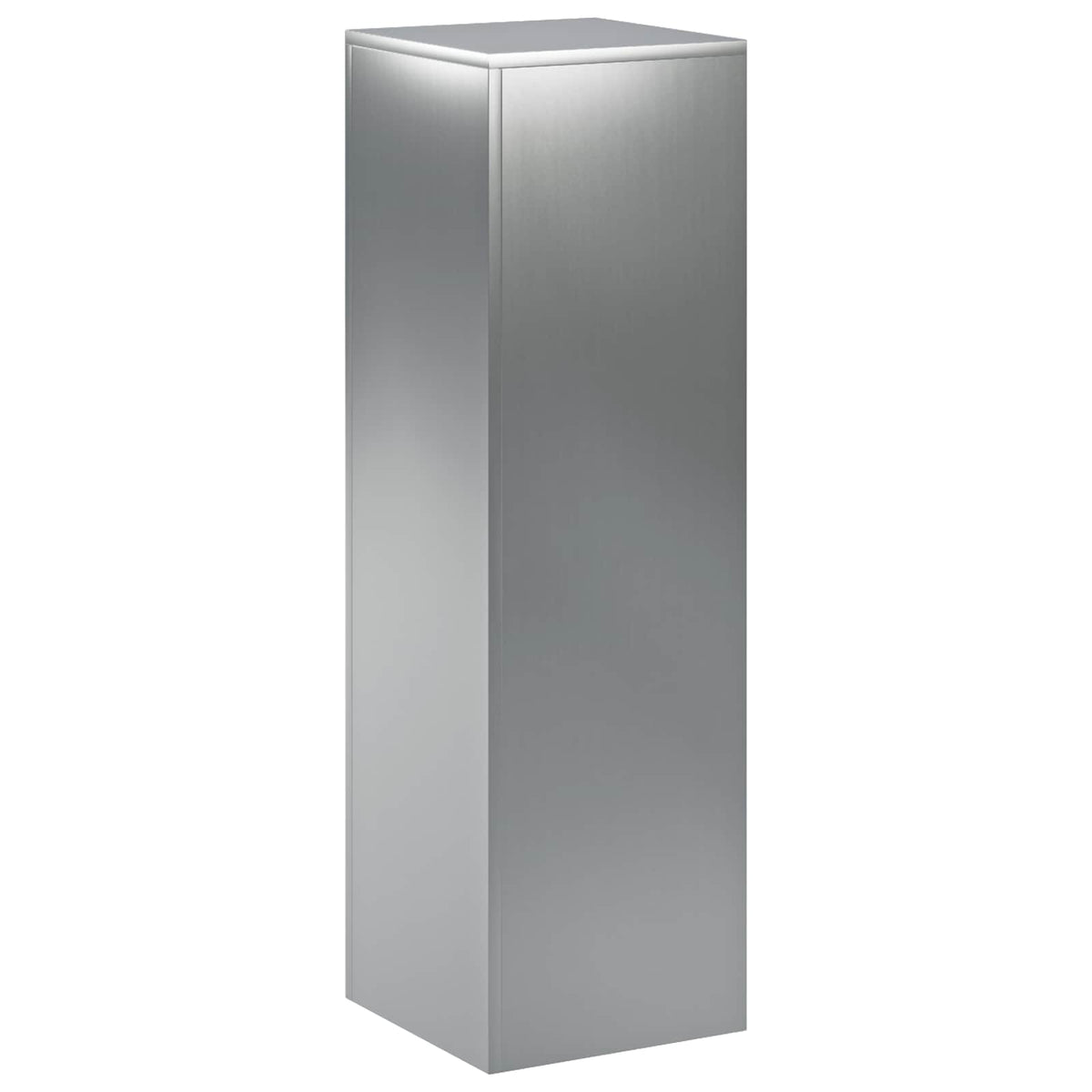 vidaXL Stojak na rośliny srebrny 30 x 30 x 100 cm Stal